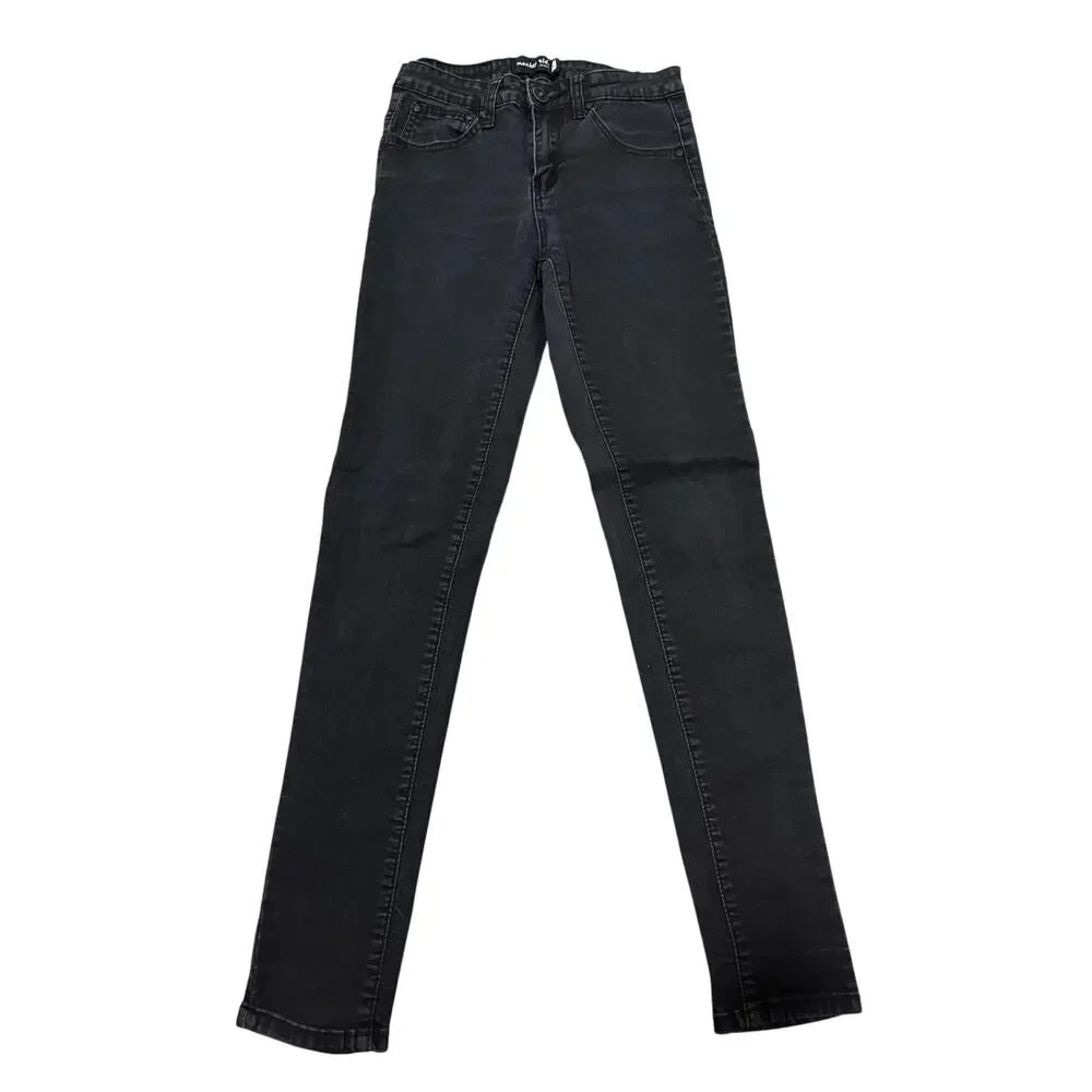 Monkey Ride Jeans Women’s Juniors Size 5 Black Denim Skinny Jeans - Picture 2 of 9